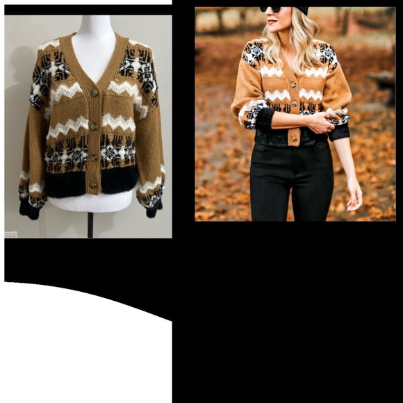 Ann Taylor Sweaters - Ann Taylor fair isle cropped cardigan